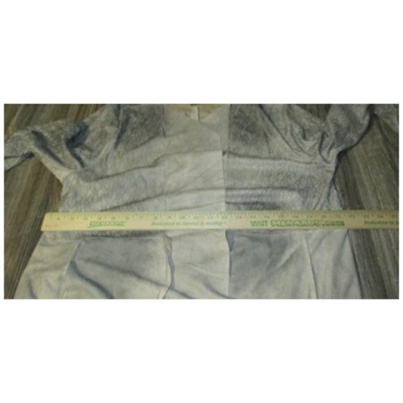 Vocal Grey Brown Faux Suede Lace Bell Slv Cardigan Jacket Size XL Fairy Grung - Picture 9 of 15